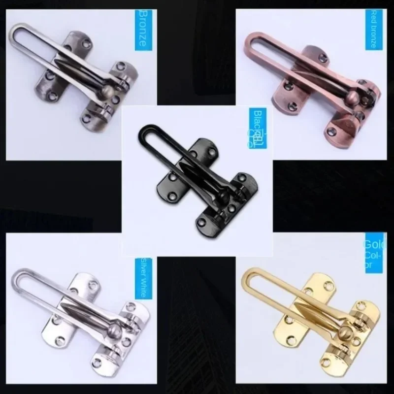 Front Door Security Safety Home Hasp Lock Metal Strong Durable Home Chain Lock Guard Catch Door Fastens Lock for Secutity Tools