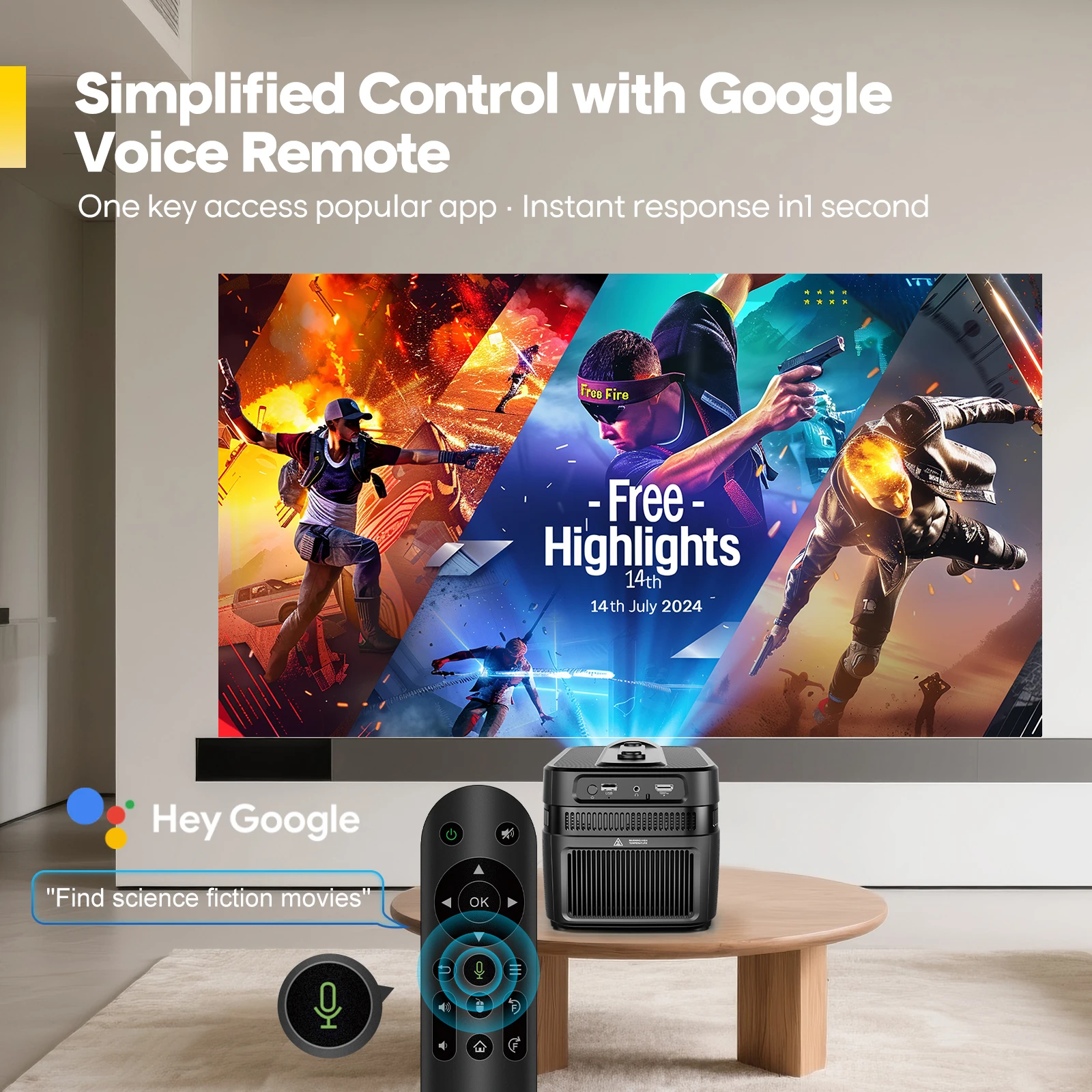 Magcubic Auto Focus HY450C جهاز عرض قصير للغاية مع...