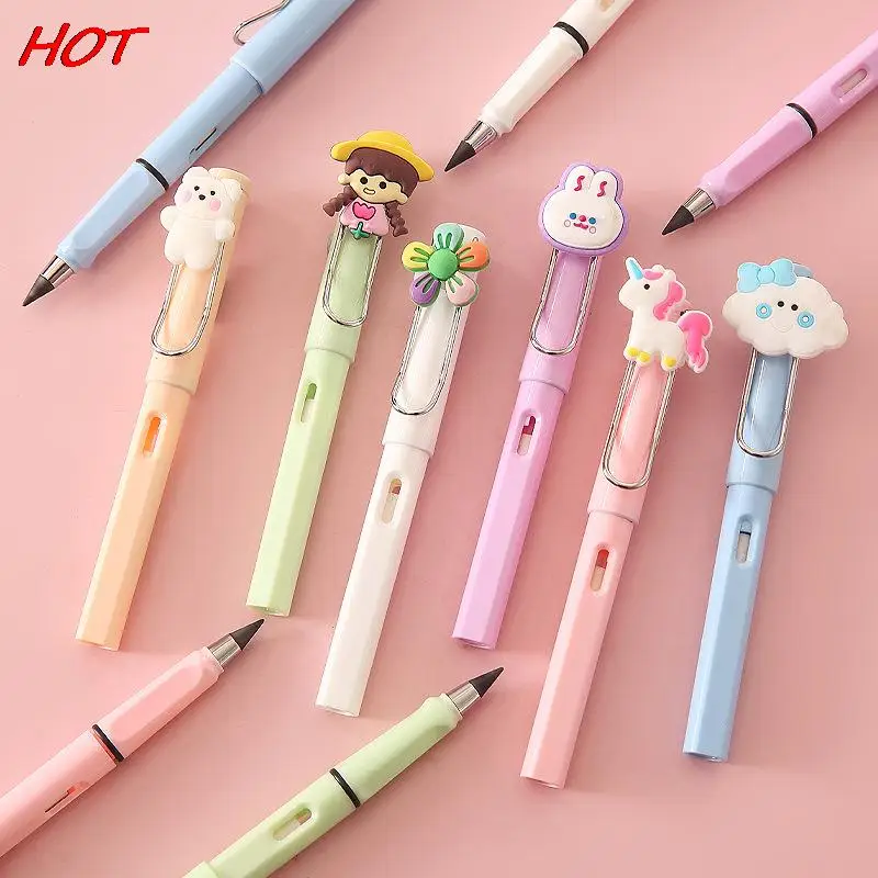 

1PC New Technology Unlimited Automatic Pencil Sharpening High Tech Children Mechanical Stationery For School Supplies Pencils