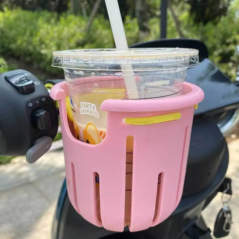 Universal Bike & Scooter Handlebar Cup Holder - Premium Water Bottle Cage