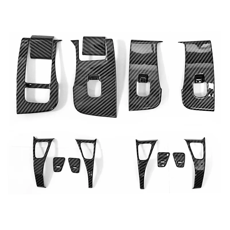 

Подходит для моделей 3/Y, стеклянный регулятор переключателя, наклейка на окно из углеродного волокна