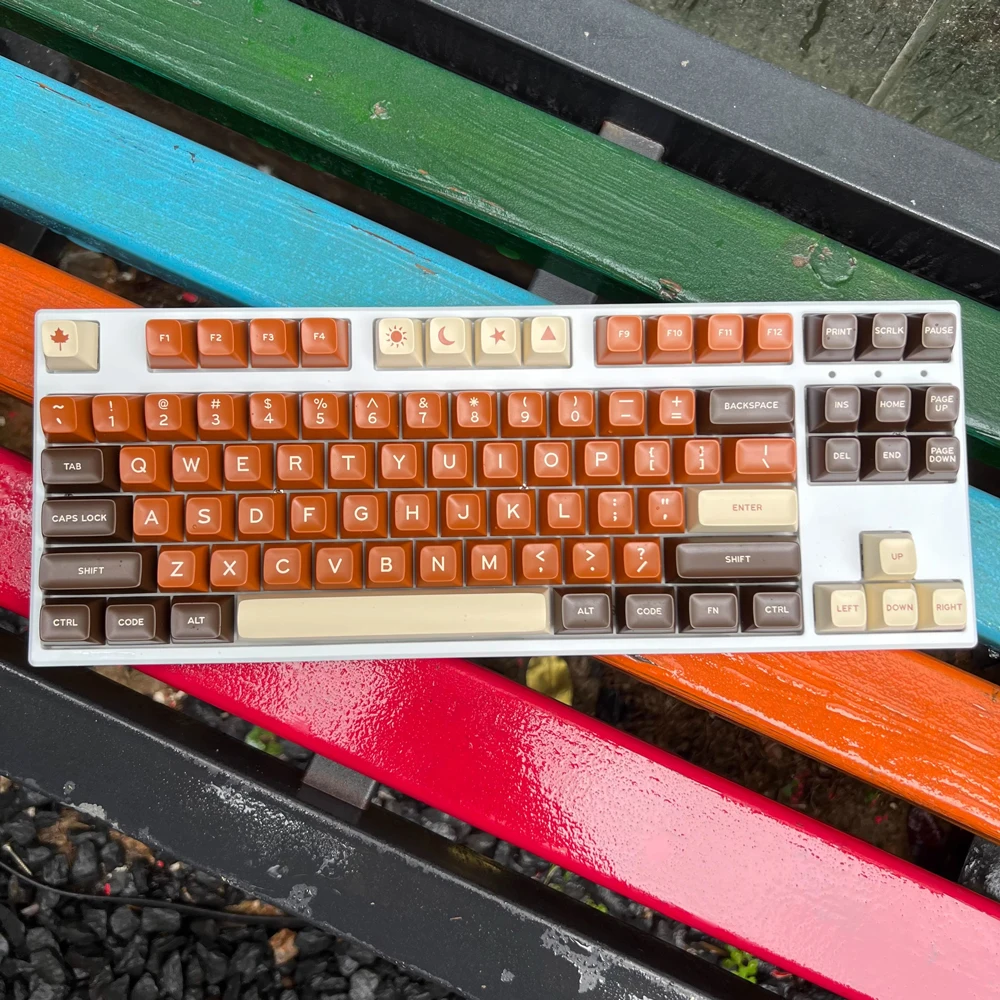 Captivate your senses with the Chocolate Keycaps SA Profile ABS GMK Inspired - 104/108 Keys. Shop this exclusive at Rockatship.