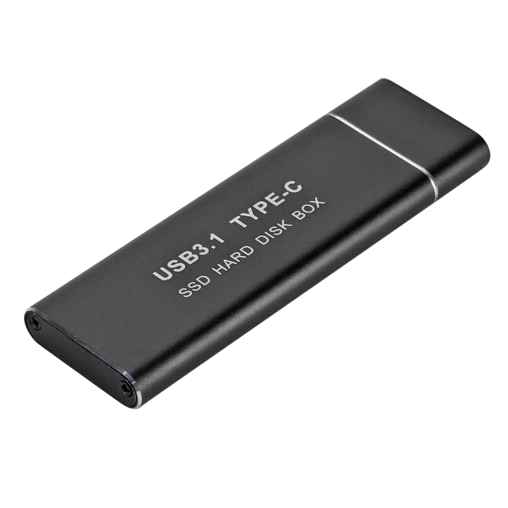 Caixa Externa para Caixa de Disco Rígido Móvel Ssd m2 Usb 3.1 tipo c m2 para Usb c Gabinete para 2230 2242 2260 2280 - Imagem 4