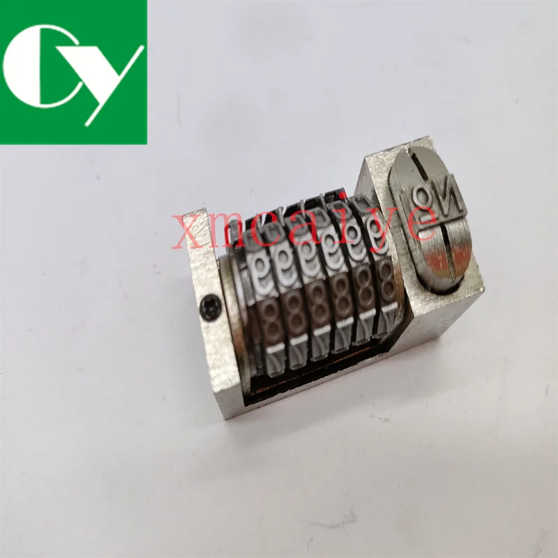 

1 шт., печатная машина с 6 цифрами, Бронзирующая 5X9 Готическая номера шрифтов 9.8.7.6.5 ....