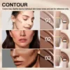 USHAS 3 Color Sponge Head Concealer Long-lasting Moisturizing Foundation Dark Circles Freckles Acne Liquid Concealer Makeup 2