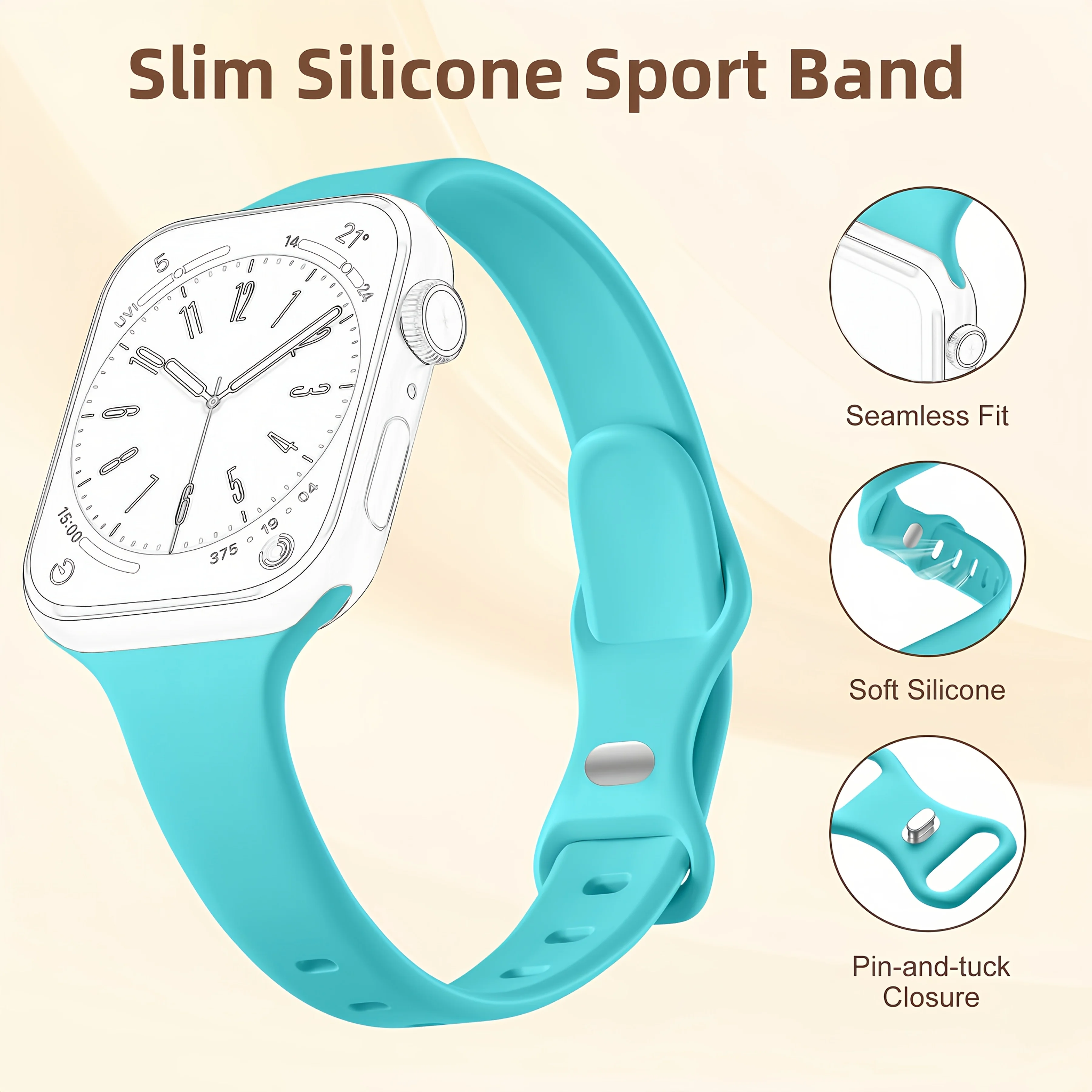 Slim Silicone Sport Bracelet