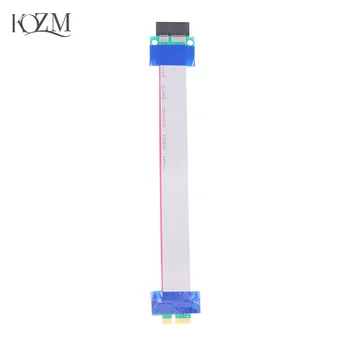 PCI Expres X1 PCI E Riser Card Extender Extension Ribbon flessibile riposizionamento del nastro adattatore per cavo di prolunga PCIE