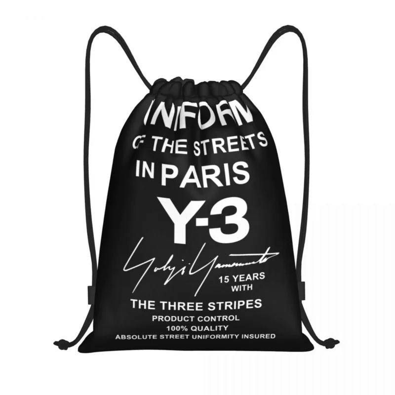 

Custom Yohji Yamamoto Of The Streets In Paris Drawstring Bag Women Men Lightweight Sports Gym Storage Backpack