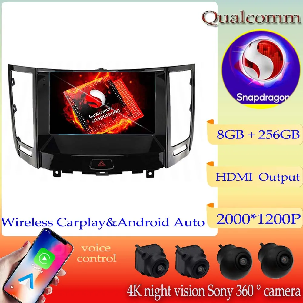 

Android 13 Qualcomm Snapdragon For INFINITI FX35/ FX37 2013+ Auto Radio Multimedia Video Player GPS Navigatio Carplay Dvd WIFI