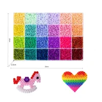 14000PCS Fuse Beads Box Pixel Puzzle Iron Beads For Kids Ironing Beads DIY Early Education Craft Toy Accessory beads refill pack 6