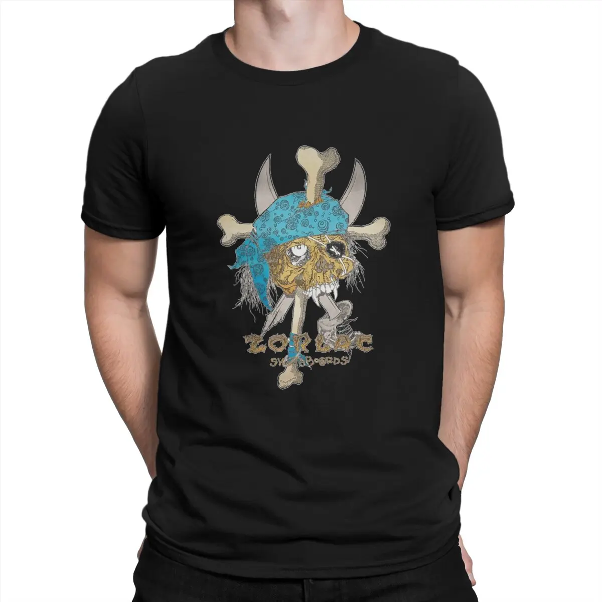 

Men's T-Shirt Zorlac Leisure Tees Short Sleeve Metal of Lica T Shirt Round Collar Tops Printed