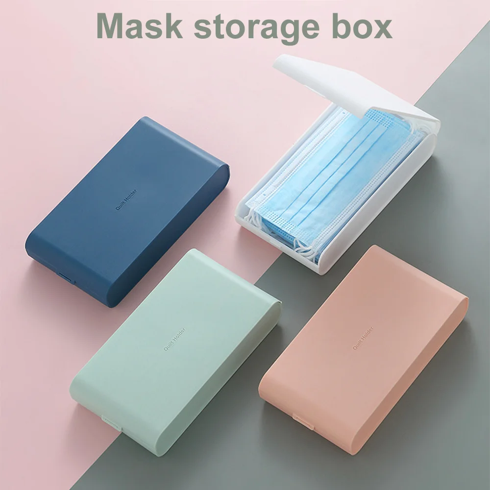 

Portable Mask Box Square Pill Box Tablet Pill box Dispenser Container Medicine Boxes for Traveling Carry-on Storage Case