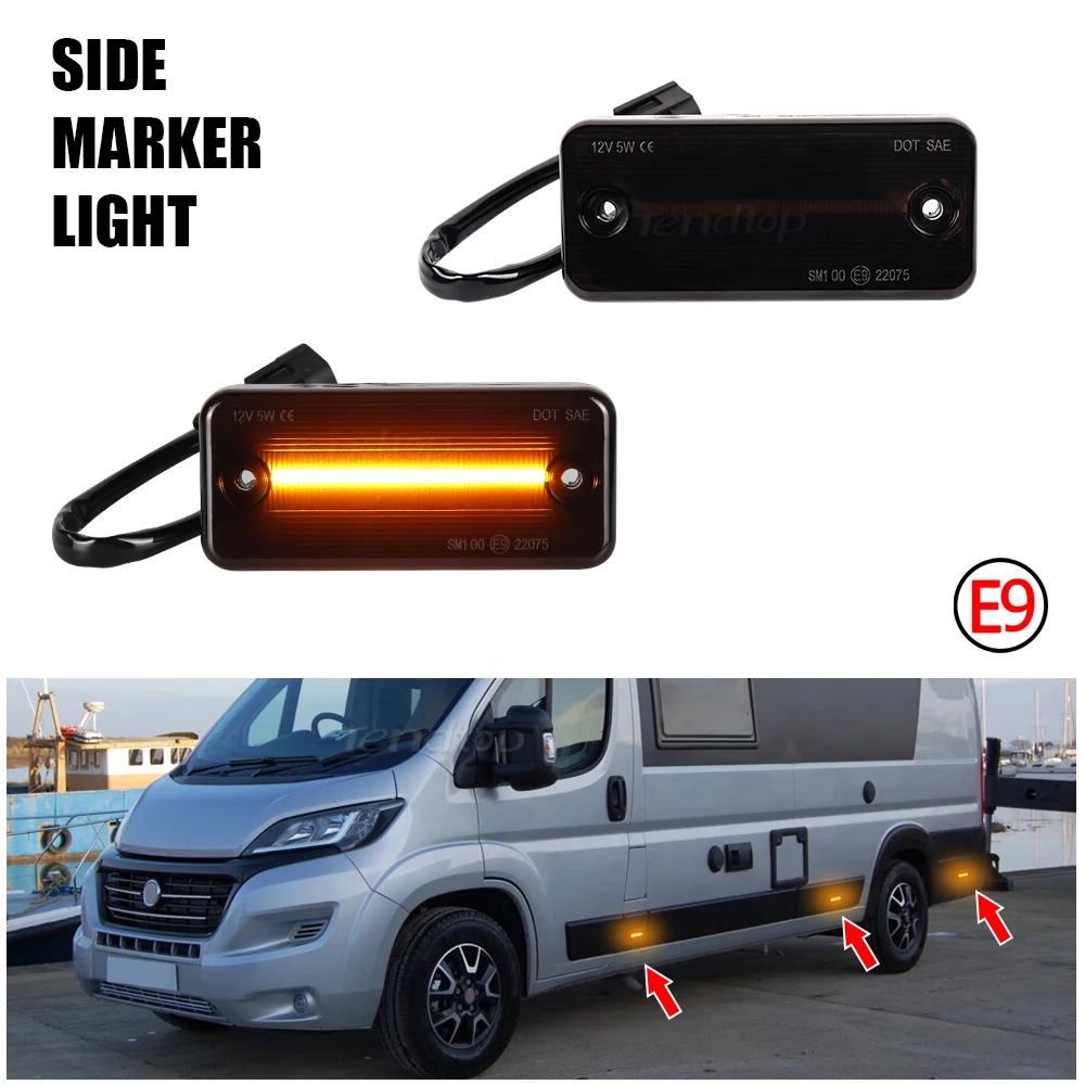Side Marker Turn Signal Lamp For Fiat Ducato, Citroen Relay & Peugeot Boxer – Amber – 71749250