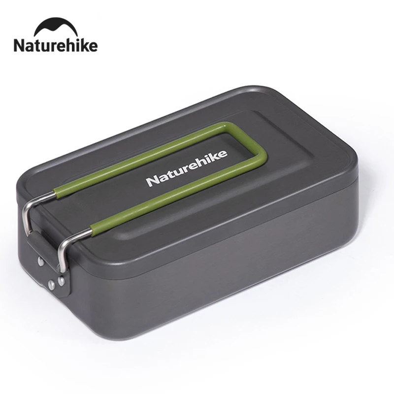 Camping cookware Naturehike 800ML camping lunch boxes folding portable aluminum cookware outdoor dinner box travel hiking picnic bento boxes