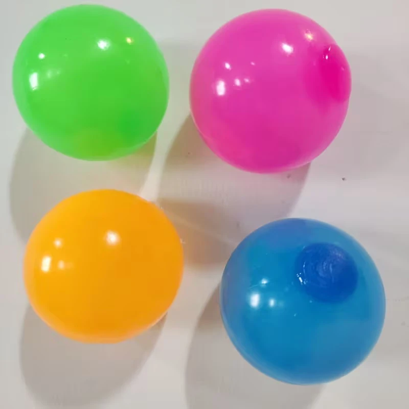 Im Dunkeln leuchtende, klebrige Deckenbälle, 5/10 Stück, klebrige leuchtende Bälle, Zappelspielzeug, Stressabbau, sensorisches Spielzeug, Wand- und Deckendekoration – Detail 8