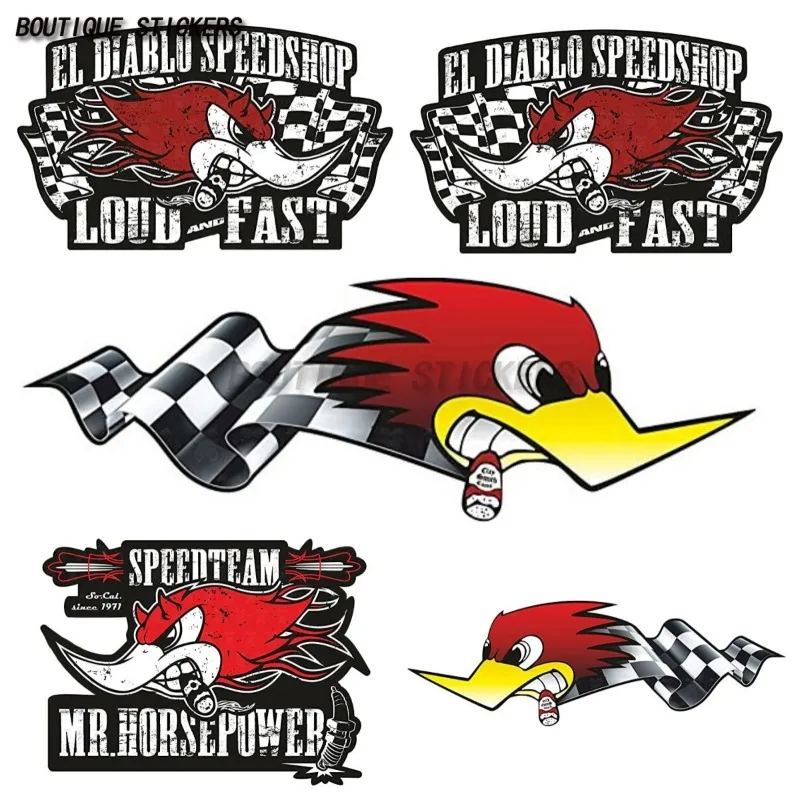 Hot Rod Vintage Racing Tuning Old School Retro Look Stickers Personalized and Fashionable Car Decals