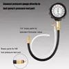 Fuel Pressure Tester Gauge Kit 140PSI Automotive Engine Injector Pump Test Motorcycle Gasoline Gas Injection Manometer Tool Set 4