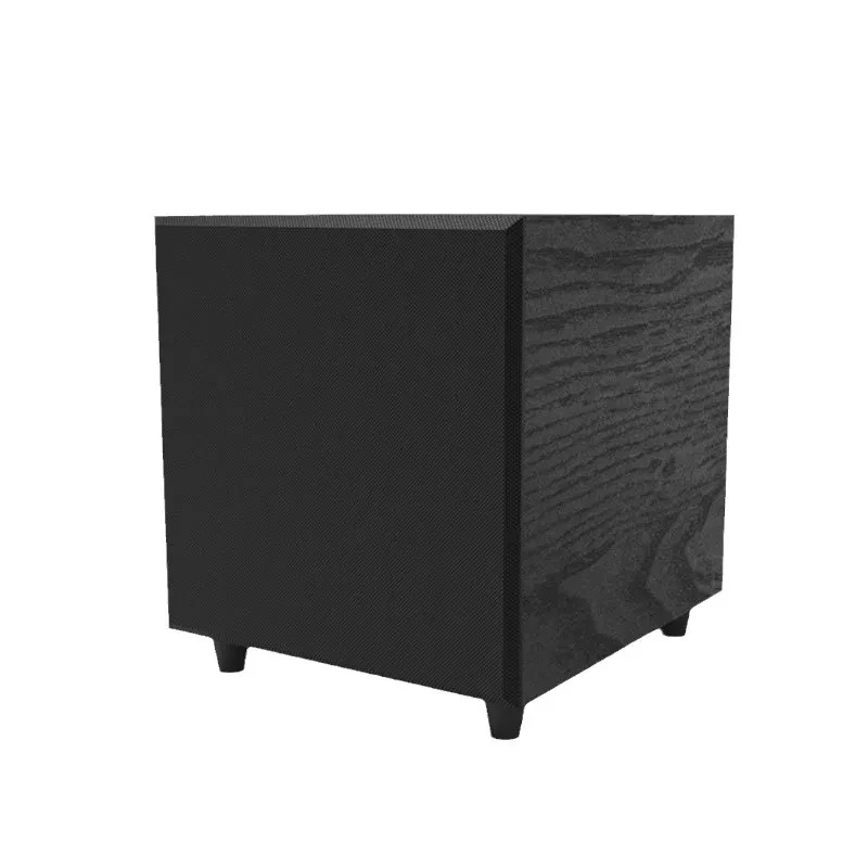 IBASS300W 레트로 뮤직 센터 액티브 에코 월 오디오, 고출력 서브우퍼 스피커, 내장 앰프 책장 포함, 12 인치