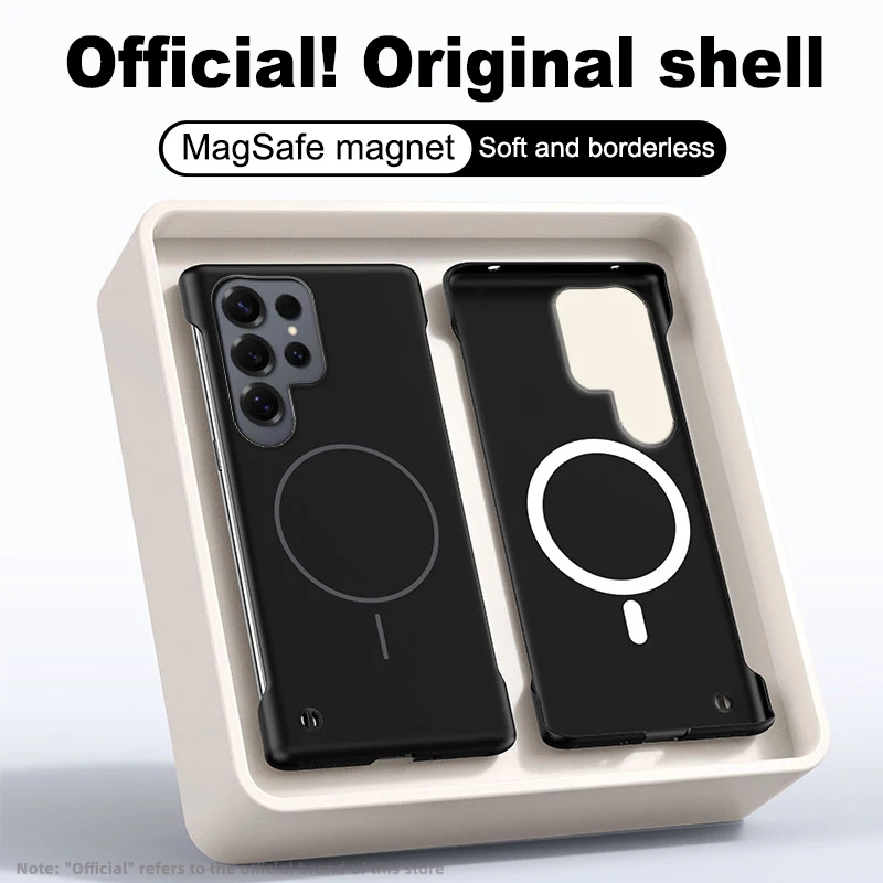 Luxury Ultra Slim Frameless Phone Case with Magnetic Wireless Charging Capability