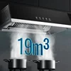 New household range hood. For kitchen.  Large suction. With automatic cleaning function. For rental housing. 4