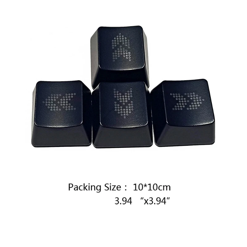 Durable ABS Direction Arrows Keys Keycaps OEM Profile Translucent Keycap Replacement for Mechanical Keyboard 4Keys/Set