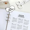Fromthenon 2024 2025 Year Calendar Index Dividers Watercolor Refill A5 A6 6 Holes Leaf Spiral Notebook Diary School Stationery 1