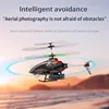4K HD Dual Camera Smart Obstacle Avoidance Electric RC Helicopter Toy 2.4G 100M Speed Switch  APP Dual Remote Control Helicopter 2