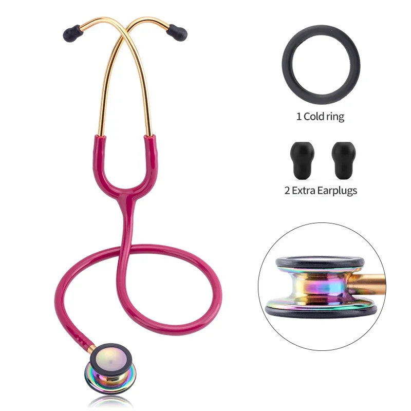 dual head stethoscope medical stethoscope Portable Professional Cardiology Stethoscope Double Sided Stethoscope Medical Equipment Nurse Doctor Equipo Medico