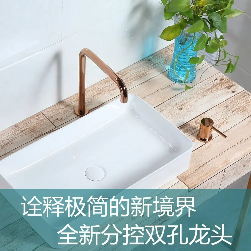 

kitchen 360 degree rotating copper matt Black basin faucet hot and cold water vegetables a sink mixer tap Split basin faucets