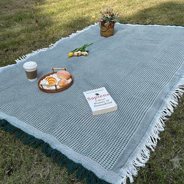cotton picnic rug