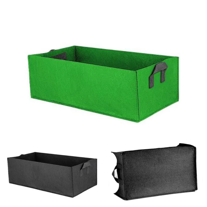 

Big Square veg plant Grow Bag Fabric Garden tools nursery pots Flower pot Vegetable Planting Planter no woolen gardening tools t