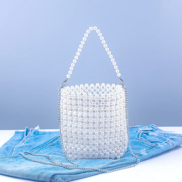 Shoulder Bag Women Pearl Handmade | Retro Pearl Hand Woven Handbag - Brand  Designer - Aliexpress
