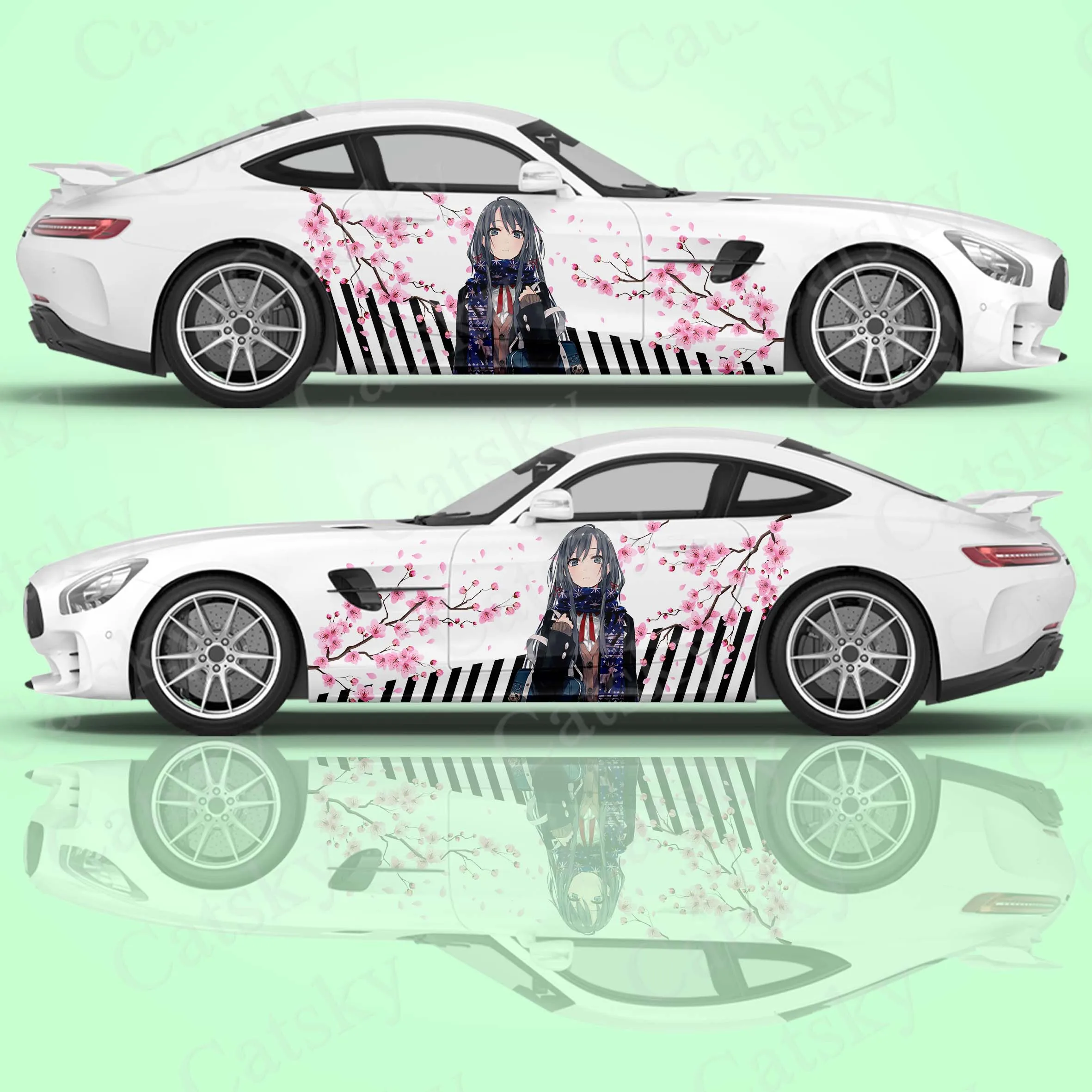 Buy PillowFigtArt Sexy Anime Girl Colored Vinyl Graphics, Anime Car Wrap,  Anime Full Color Car Vinyl Graphics, Anime Stickers, Anime car Decals, Anime  Colored Decal vmcc001 (20