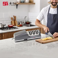 Affûteur de couteaux électrique TG2403, meulage biseauté à 15 degrés, couteaux de cuisine, caractéristiques spécialisées, fonctions d'affûtage et de polissage 6