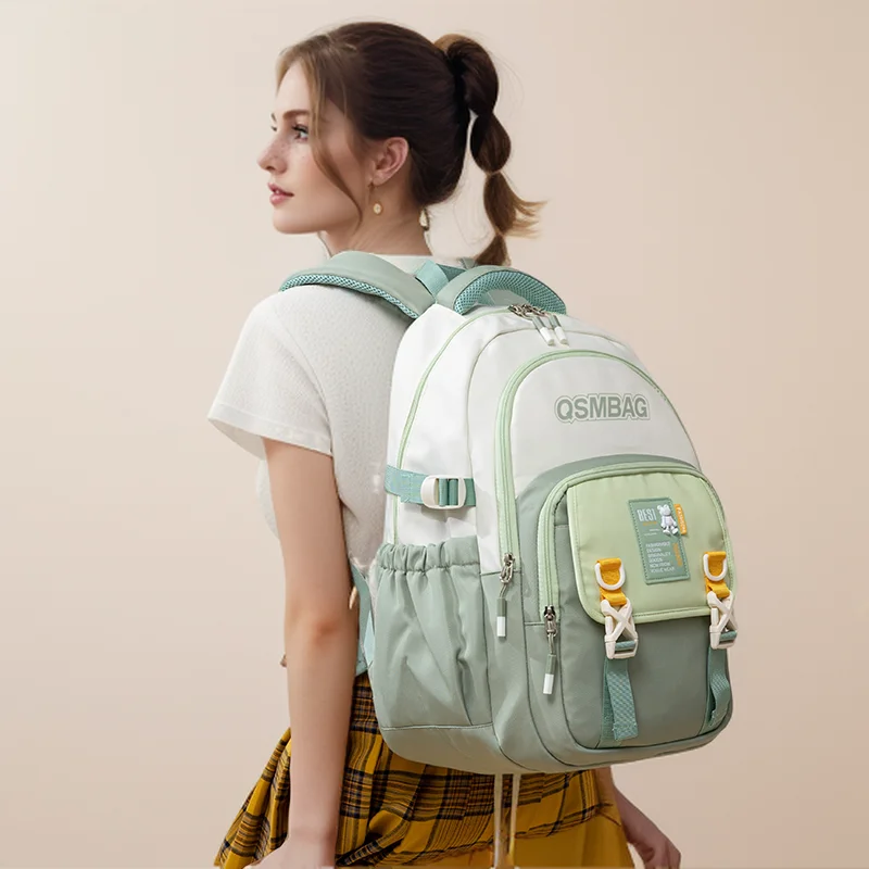 Junior High School Student Schoolbag Female 2024 New Special Large Capacity Strong and Durable Backpack Preppy Style Backpack