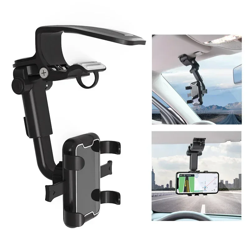 Universal Car Phone Mount Cell Phone Holder for GPS Rearview Mirror
