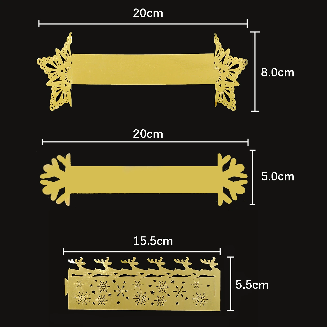 25 Stück Serviettenringe Weihnachten Schneeflocke Abendessen Home Tischdekoration Serviettenringe Halter Partyzubehör Gefälligkeiten – Detail 2