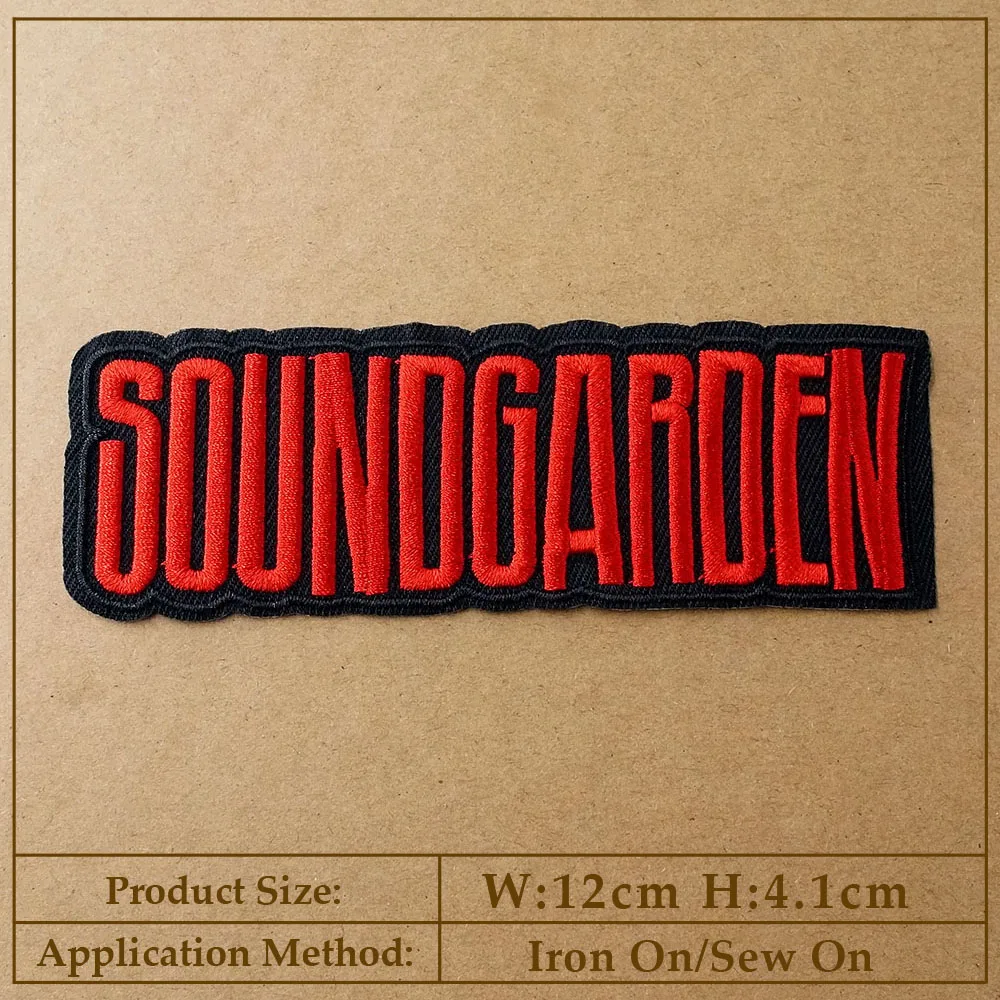 Rock Punk Iron-On Patch for Clothing - Heavy Metal Style Decorative Applique