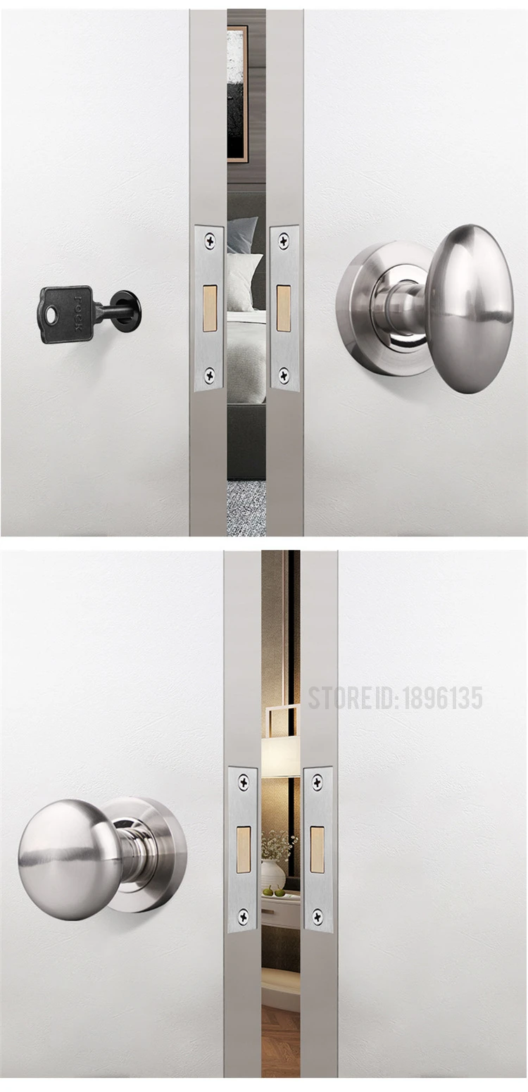 KAK-zinco liga escondida fechadura da porta, invisível,