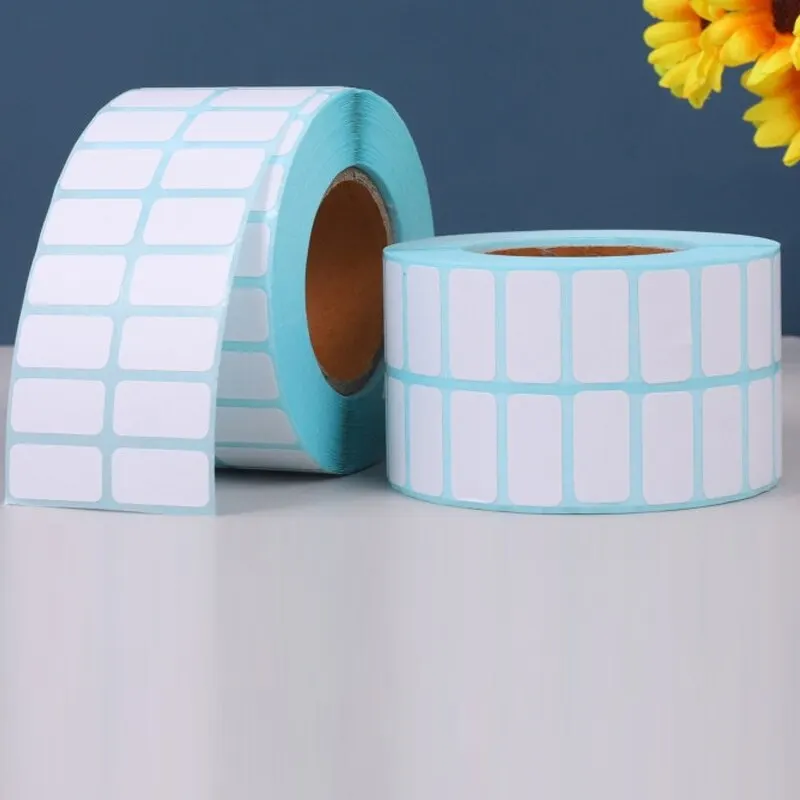 Label Stickers 5000 Triple Thermal Paper Double Row Printable 25x10mm