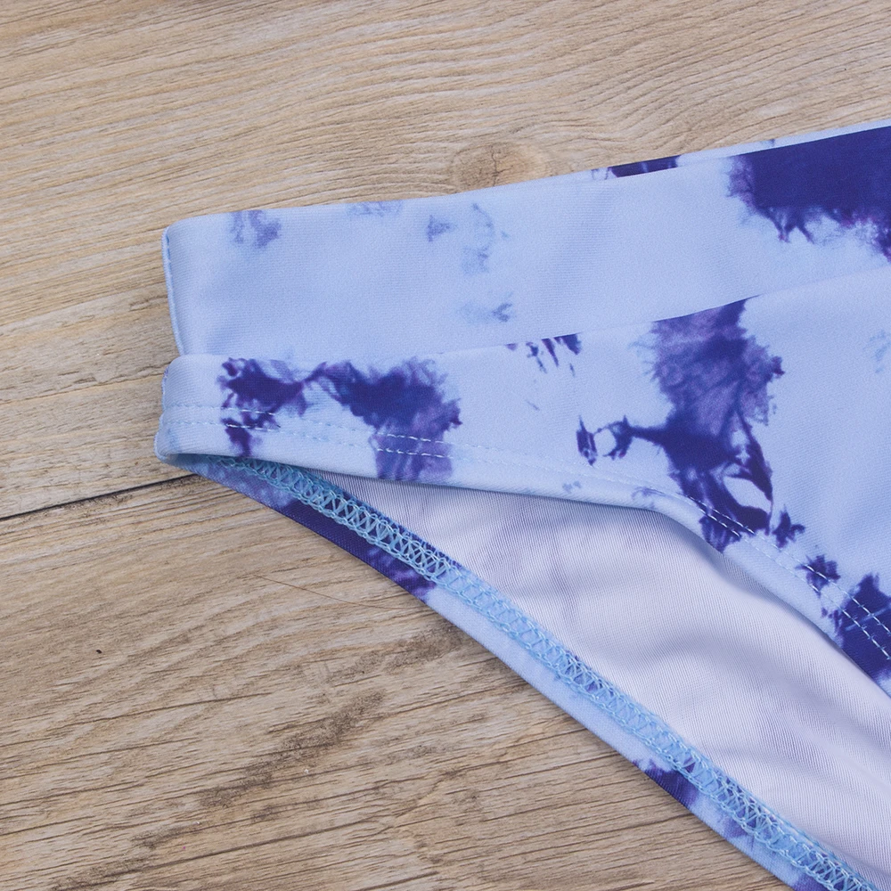7-14 Year Girl Swimsuit New Tie Dye Two Piece Teenage Girl Bikini Set Biquini Butterfly Print Cute Bathing Suit SwimWear299 girls swimsuit