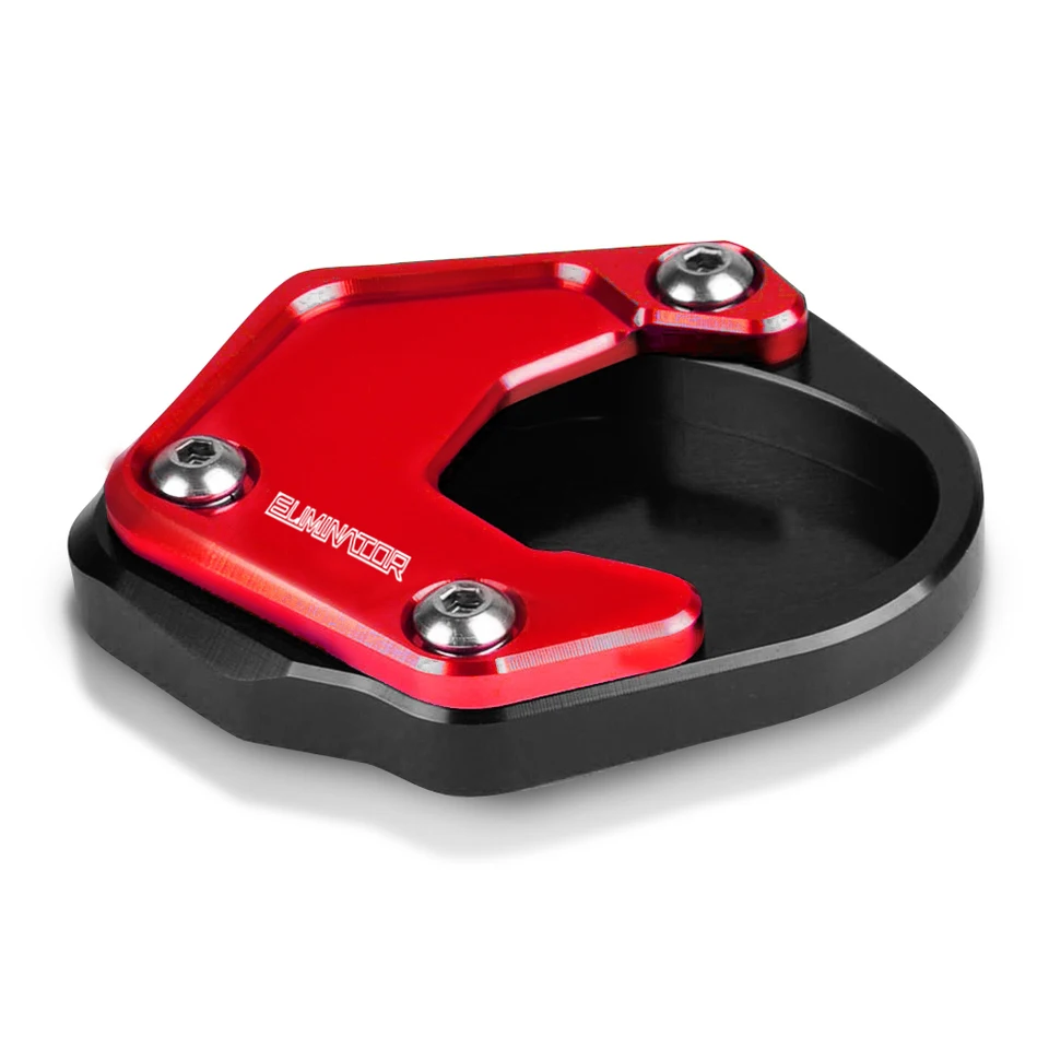 Motorcycle Kickstand Pad - CNC Aluminum Extension Plate For