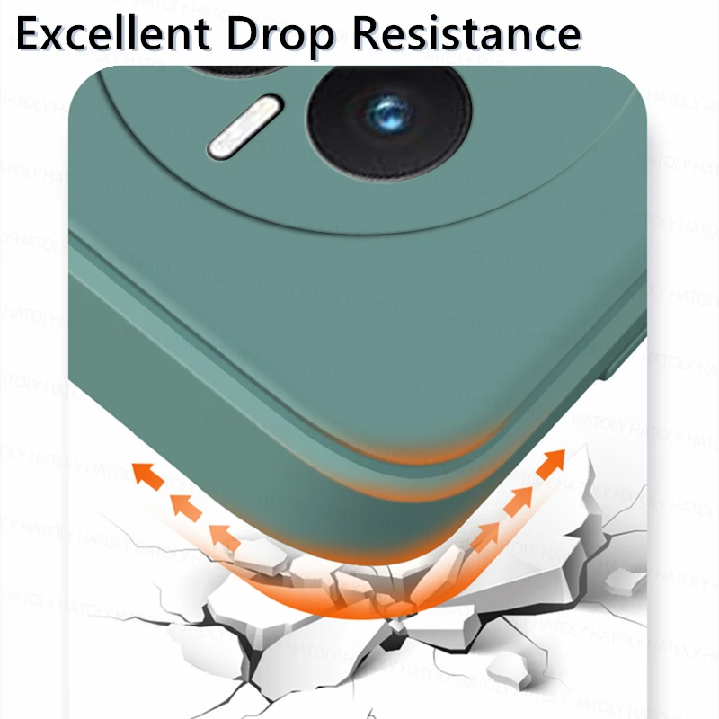 Original Shockproof Liquid Silicone TPU Back Cover
