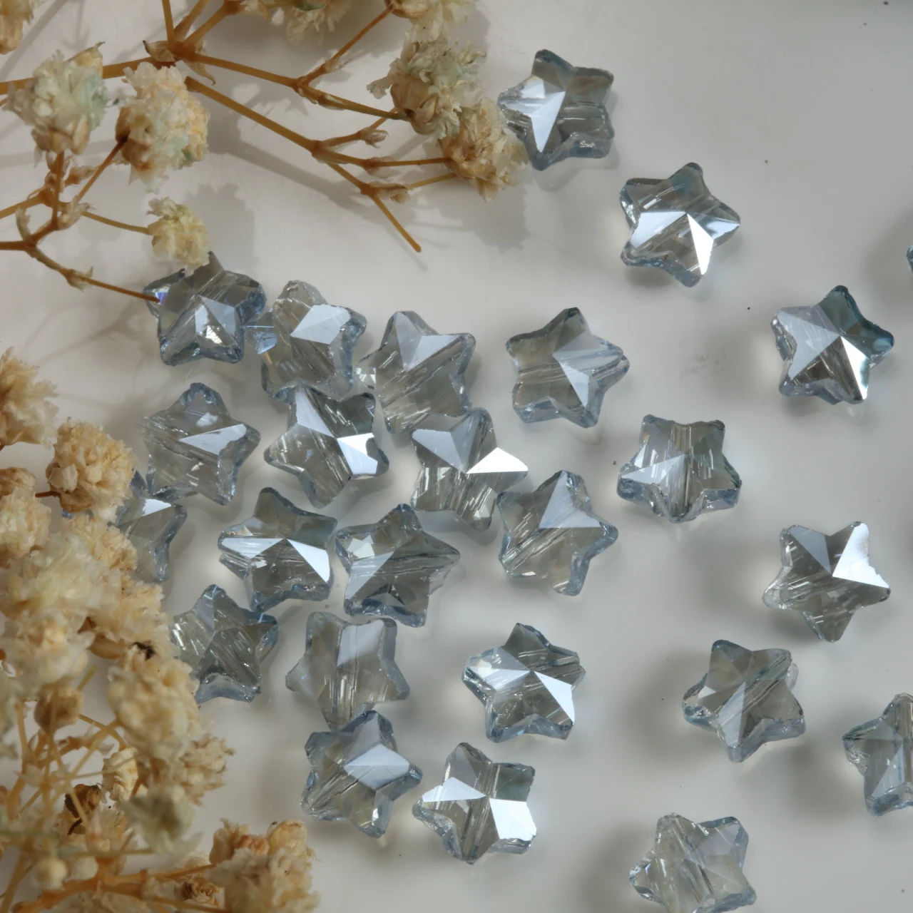 Sparkling Star Glass Beads