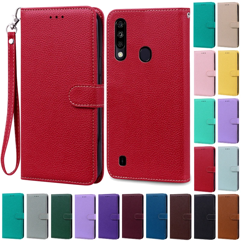 Sleek Silicone Wallet Leather Flip Case with Soft TPU Back Cover