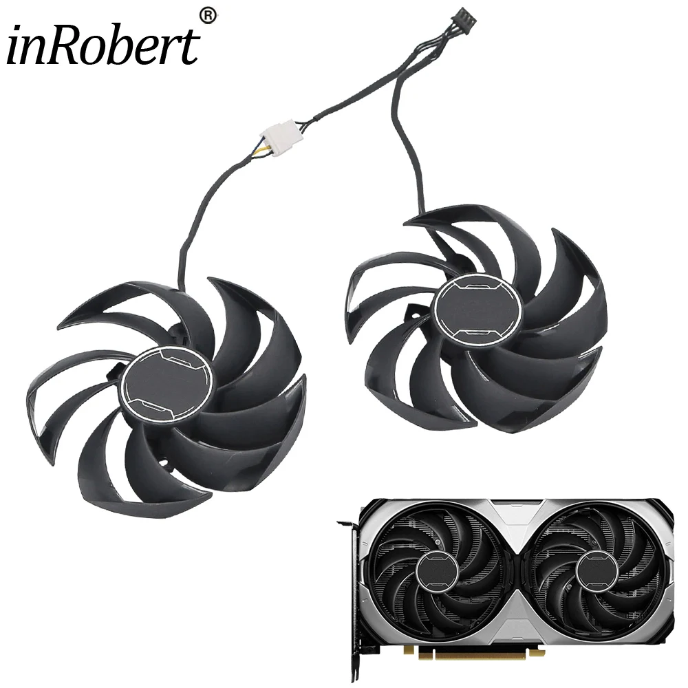 Per Msi Rtx 4070 4070Ti Ventus 2X Ventola Della Scheda Video 95Mm Muslimyrtx4070 Rtx4070Ti Ventola Di Raffreddamento Della Scheda Grafica