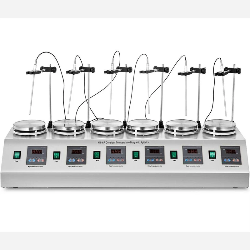 

6 Heads Multi Unit Units Digital Thermostatic Magnetic Stirrer Hotplate Mixer 110V or 220V Do