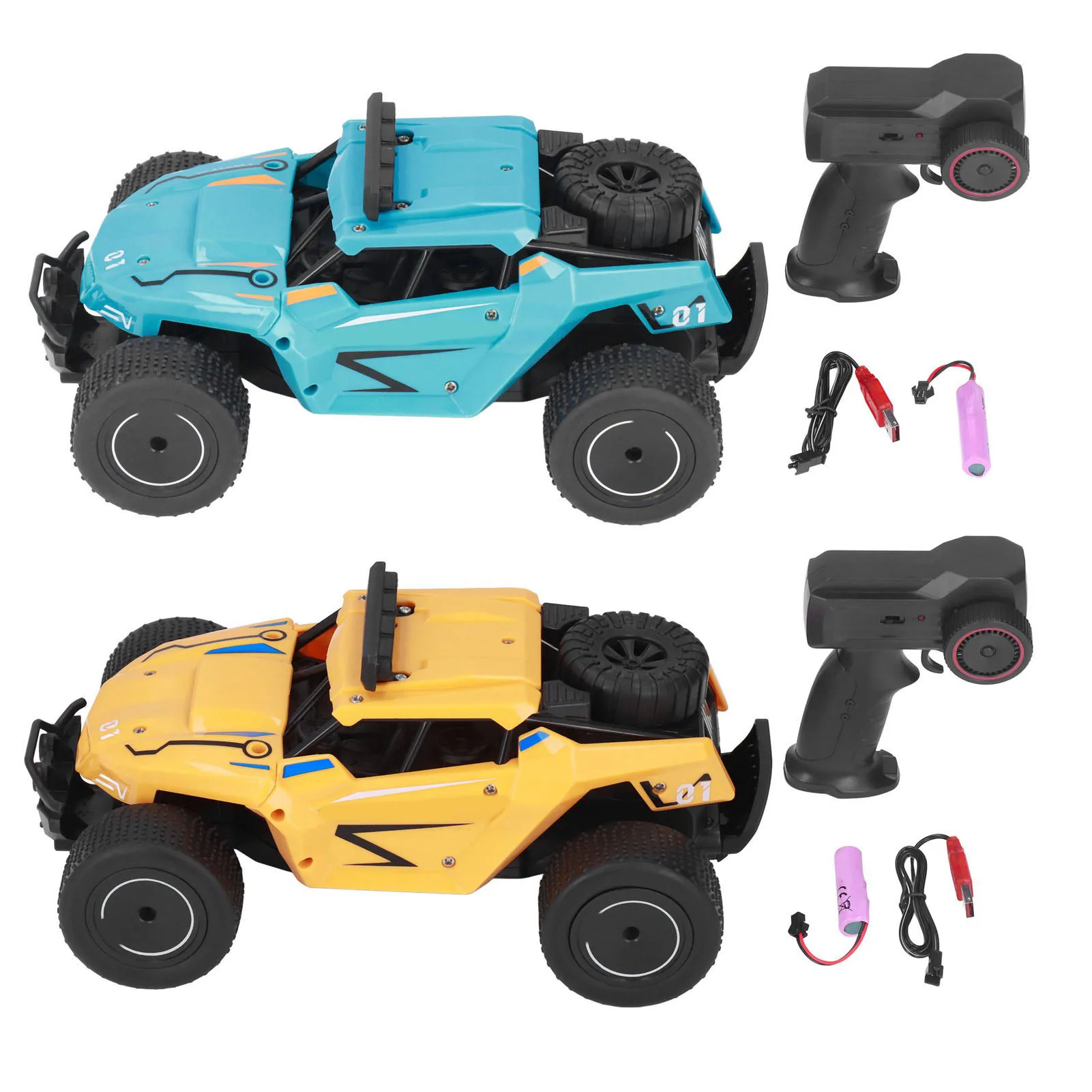 

2.4G RC Off Road Car Toy USB Charging Crashproof Racing Car Remote Control Crawler With LED Light For Boys Girls