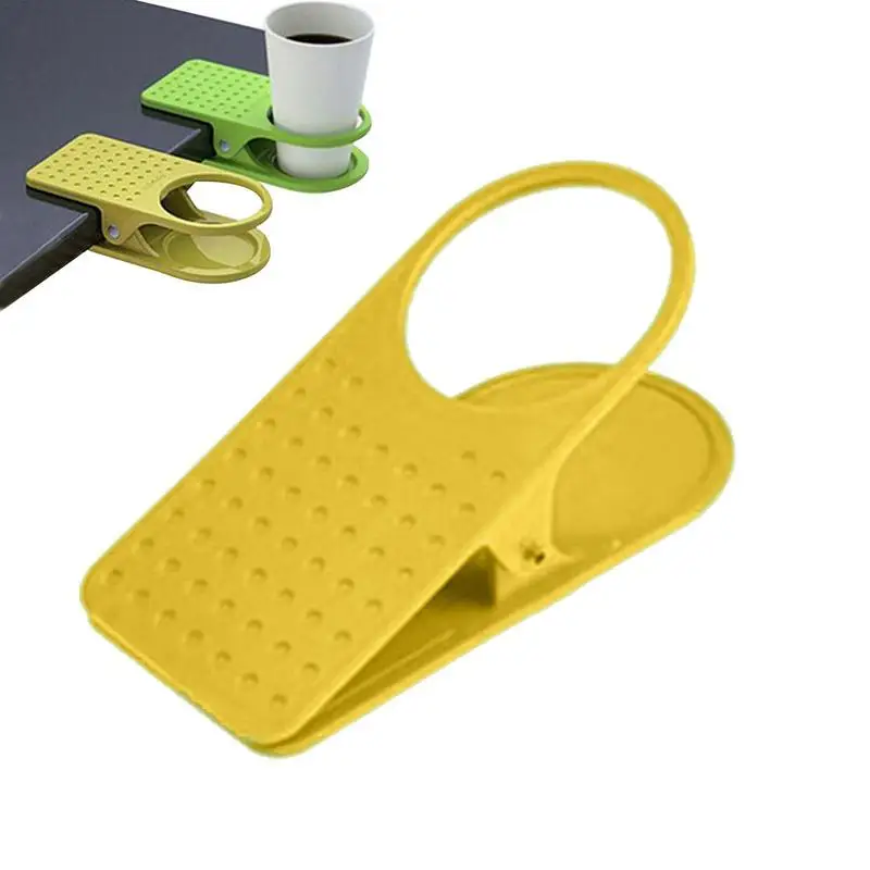 Drinking Cup Holder Cup Storage Holder Creative Portable Drinking Cup Holder Clip Clamp For Desk Table Offices Coffee Drink