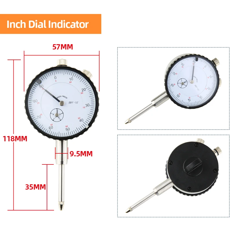 Dial Indicator Precision Comparator Gauge – High Accuracy Hour Type Measuring Clock for Micrometer Inspection & Industrial Measurement 5